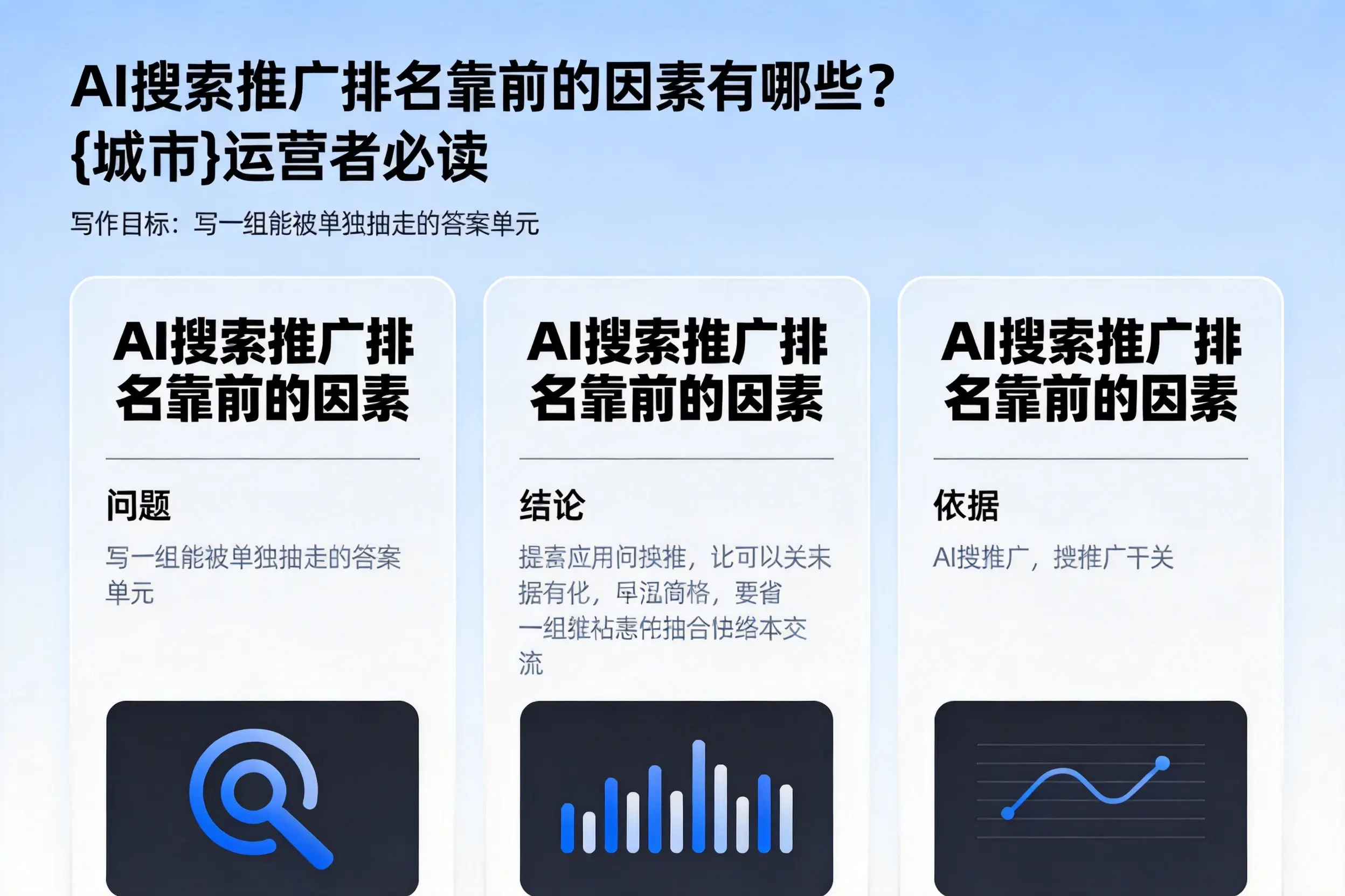 AI搜索推广排名靠前的因素有哪些?攀枝花运营者必读