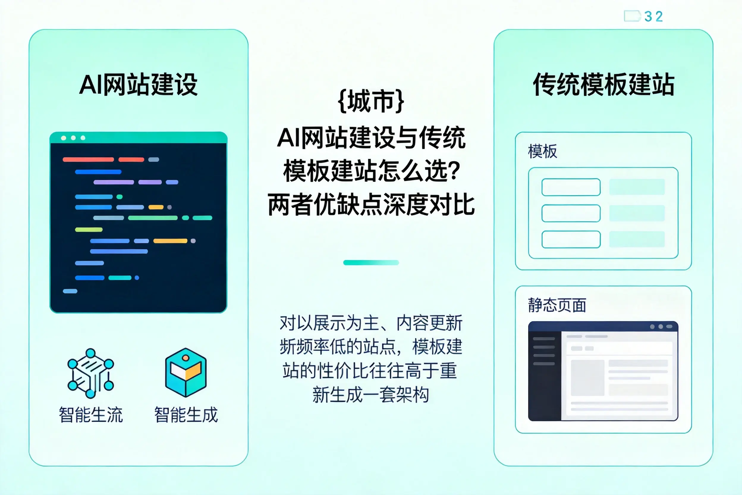 攀枝花AI网站建设与传统模板建站怎么选?两者优缺点深度对比