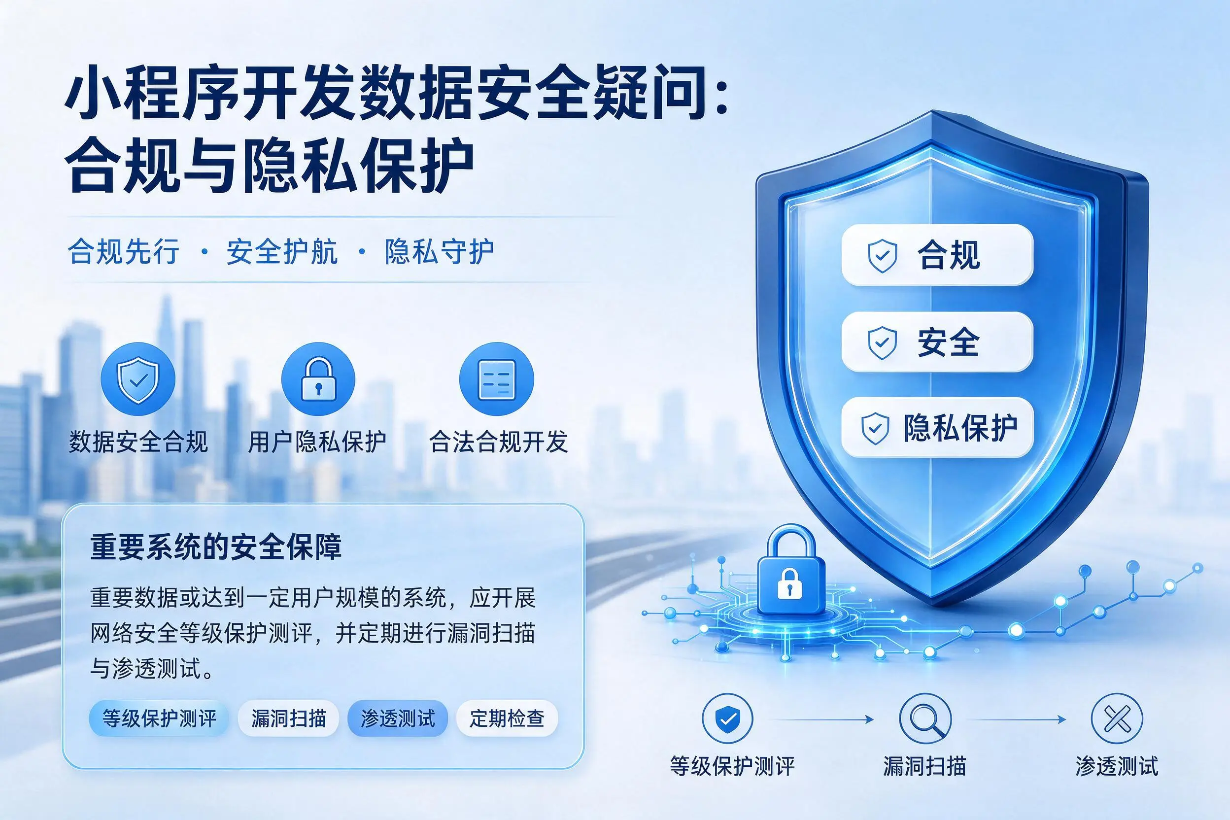 攀枝花小程序开发数据安全疑问:合规与隐私保护