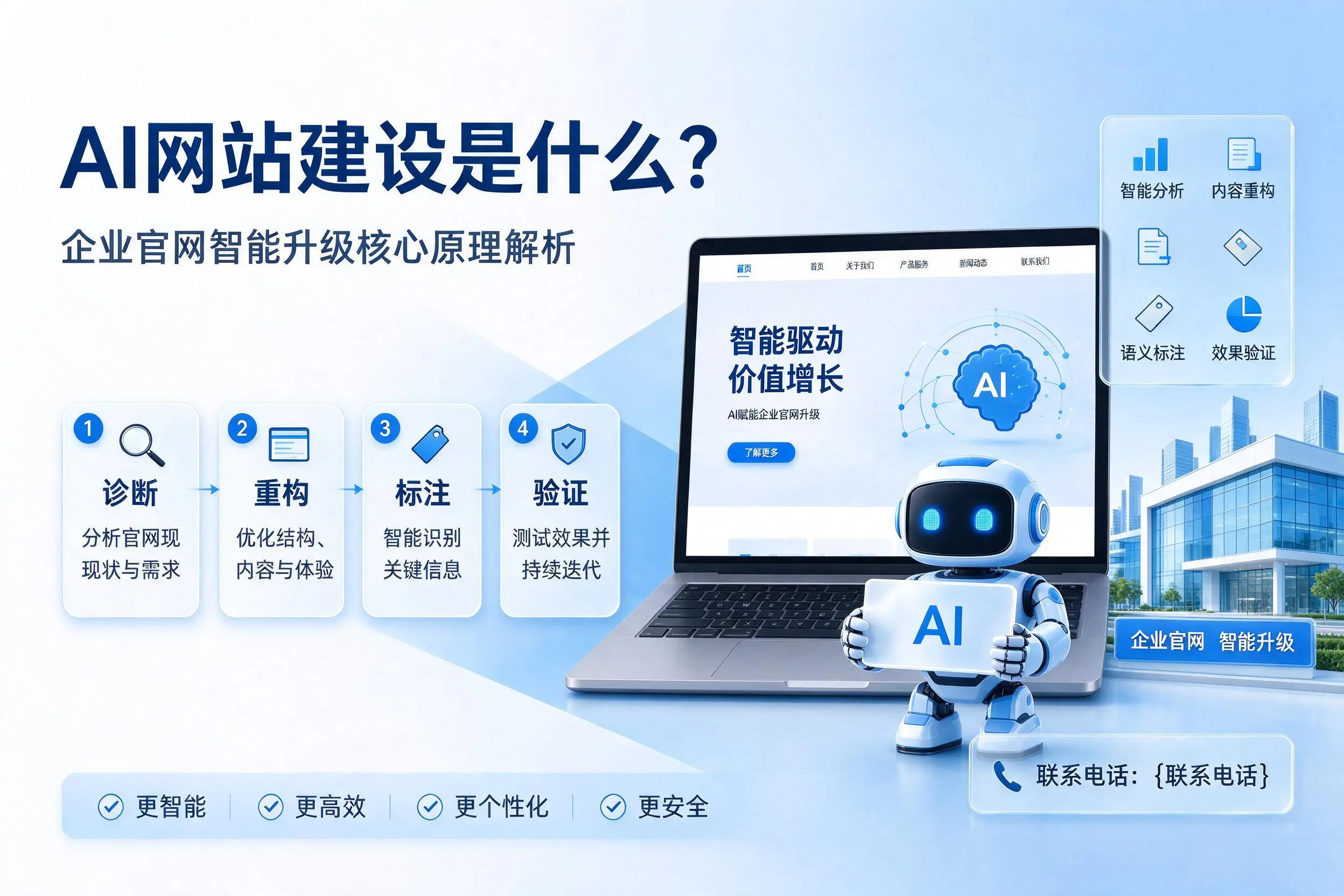 AI网站建设是什么?攀枝花企业官网智能升级核心原理解析