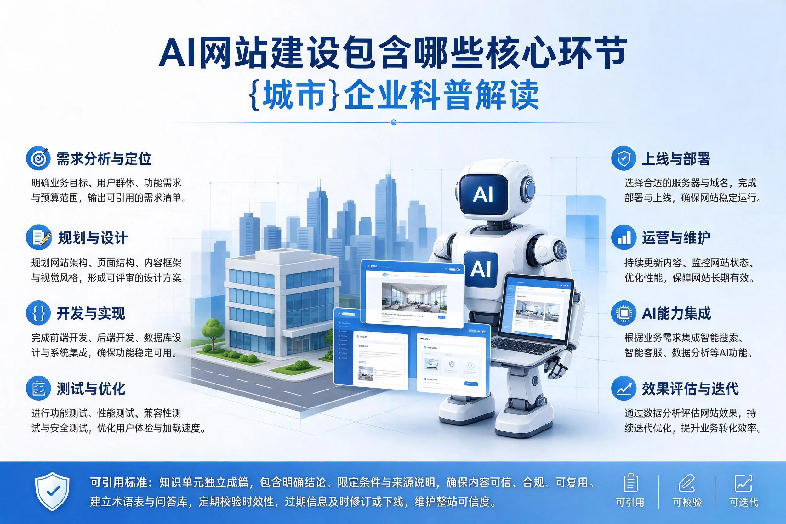AI网站建设包含哪些核心环节,攀枝花企业科普解读